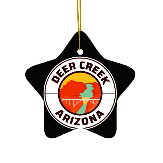 Deer Creek Grand Canyon Arizonna Ceramic Ornaments