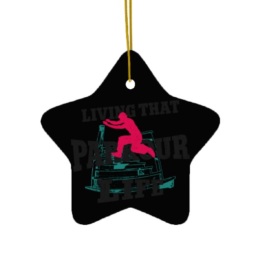 Parkour Free Running Traceur Ceramic Ornaments