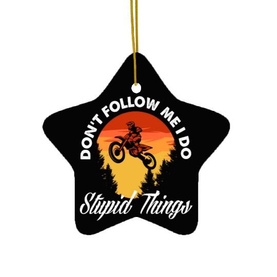 Motocross Dirtk Motorsport Lovers Ceramic Ornaments