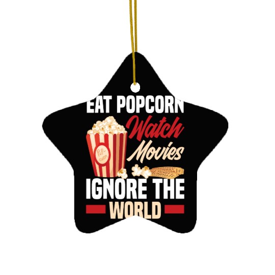 Film Popcorn Cinema Ceramic Ornaments