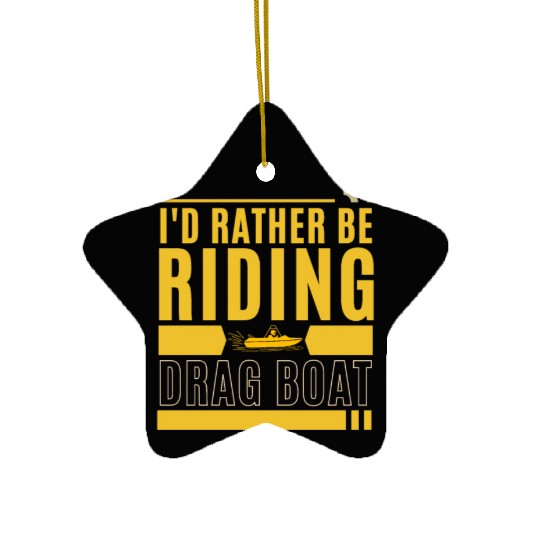 Drag Boat Racing And Speedboat Racing Ceramic Ornaments