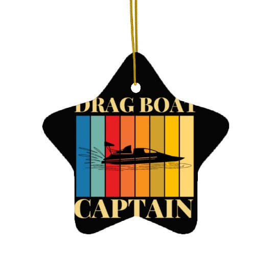 Drag Boat Racing And Speedboat Racing Ceramic Ornaments