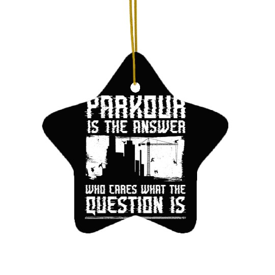 Parkour Free Running Traceur Ceramic Ornaments