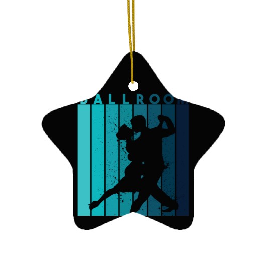 Retro Dance Teacher Dancer Ballroom Ceramic Ornaments