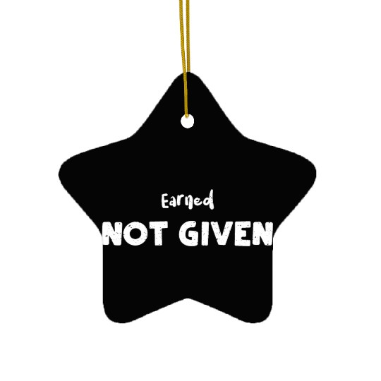 Earned Not Given - Nurse Ceramic Ornaments