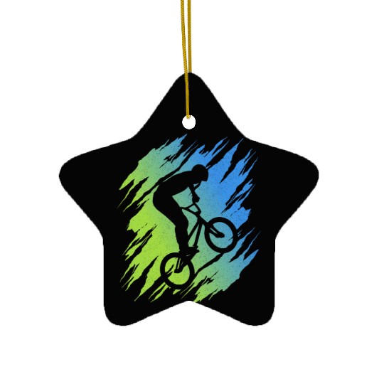 BMX Bike Tricks Boys Bicycle Riders Cycling BMX Ceramic Ornaments