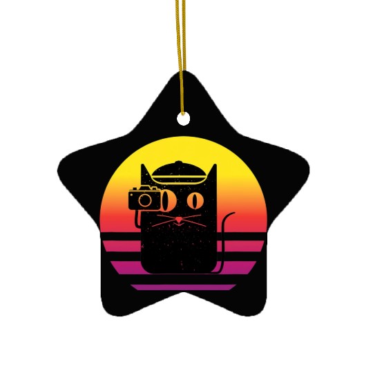 Camera Photography Retro Photo for Photographer Ceramic Ornaments