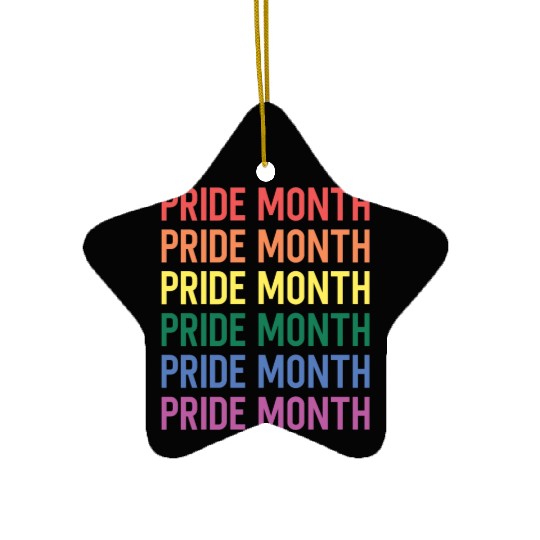 Pride Month LGBTQ Movement Rainbow Pride Gay Ceramic Ornaments