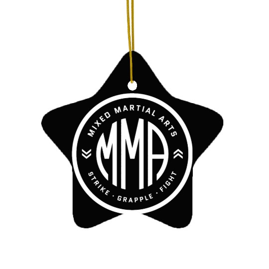 Mma Bjj Mixed Martial Arts Fan Fighter Strike Grap Ceramic Ornaments