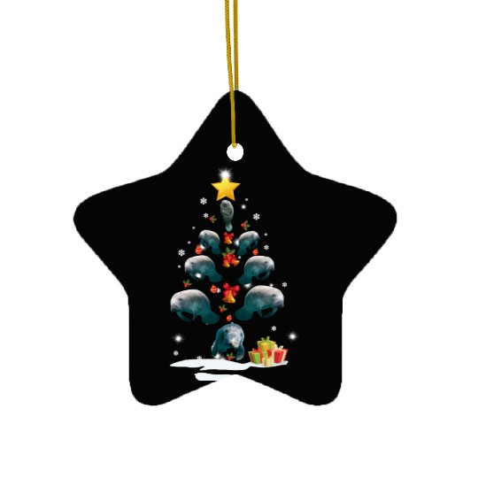 Dolphin Christmas Tree Dolphin Xmas Funny Gift Ceramic Ornaments