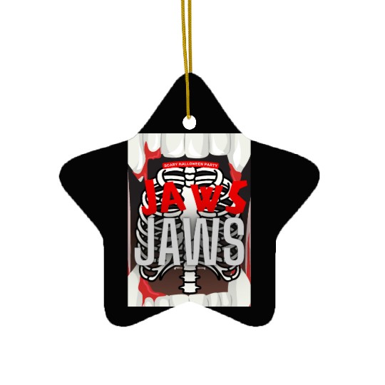 Jaws Halloween Ceramic Ornaments