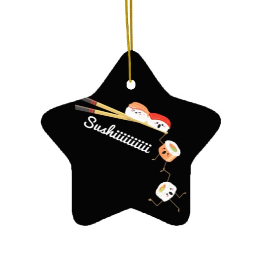 Sushi Lover Japan Lover Cuisine Chef Foodie Ceramic Ornaments