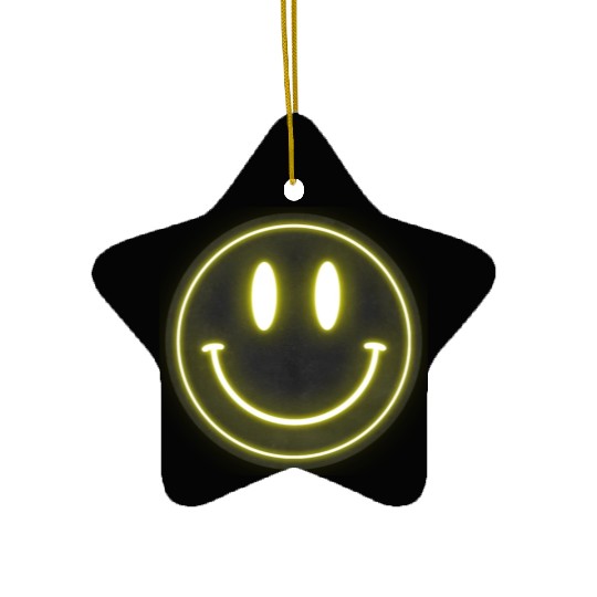 ACID HOUSE SMILE Ceramic Ornaments