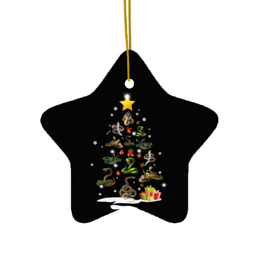 Snake Christmas Tree Snake Xmas Funny Gift Ceramic Ornaments