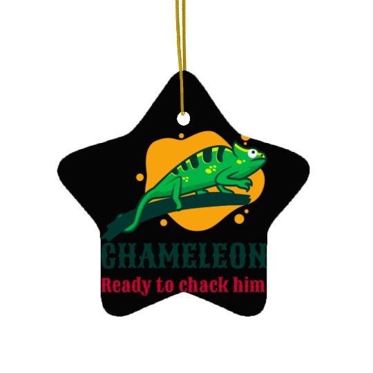 Chameleon Ceramic Ornaments