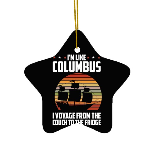 Columbus Day 1492 Ceramic Ornaments