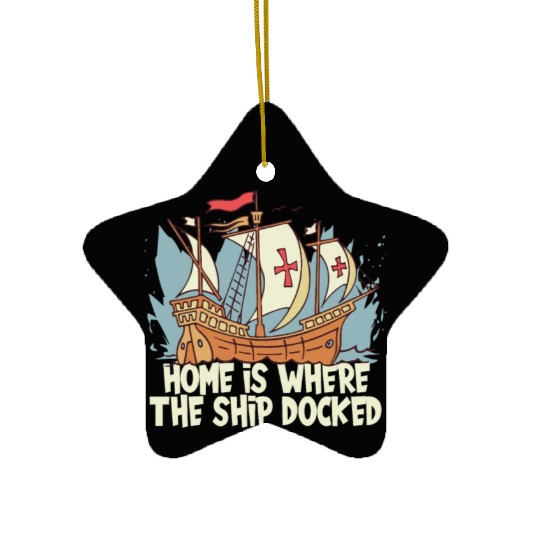 Columbus Day 1492 Ceramic Ornaments