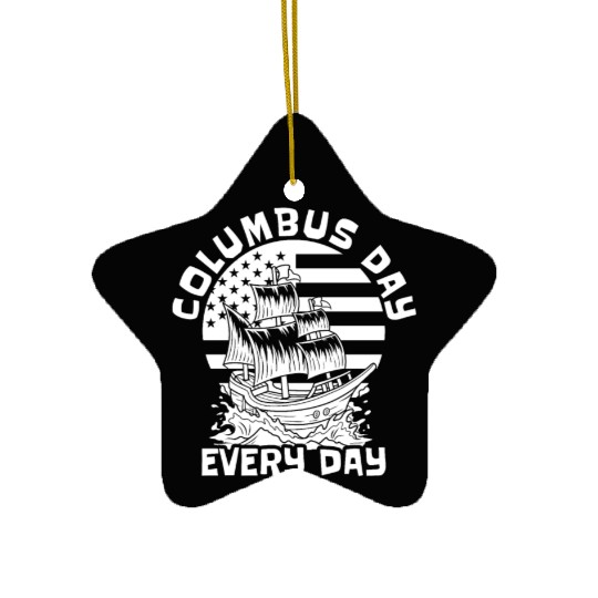 Columbus Day 1492 Ceramic Ornaments