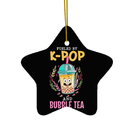 Fueled By K-Pop And Bubble Tea Ceramic Ornaments