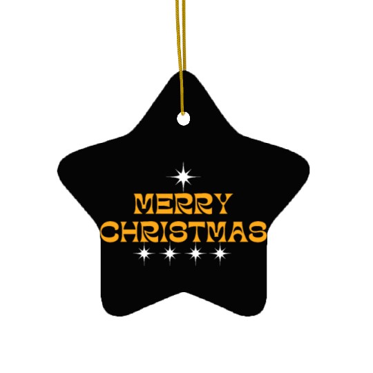 Merry Christmas and Happy New Year Ceramic Ornaments