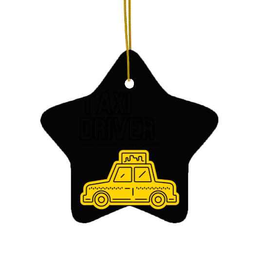 Taxi Ceramic Ornaments