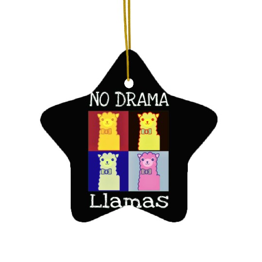 Funny Llama Ceramic Ornaments