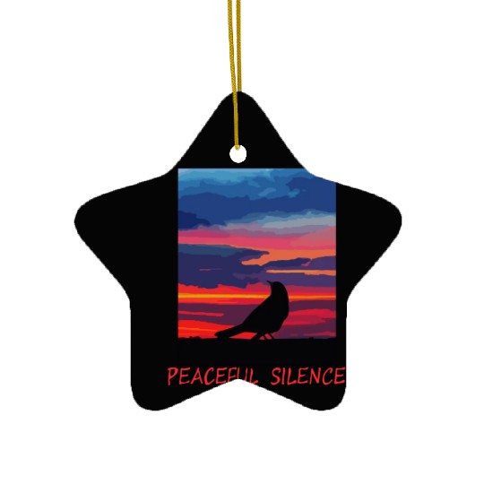 Peaceful Silence Ceramic Ornaments