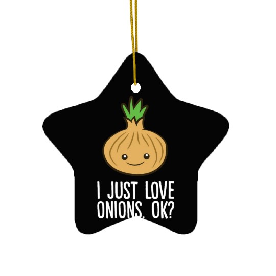 Onion - I just love onions, ok? Ceramic Ornaments