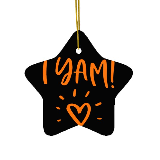 She's My Sweet Potato I Yam Set Couples Ceramic Ornaments