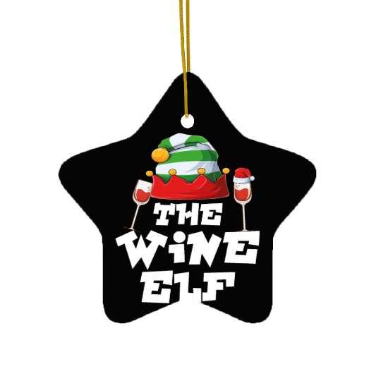 Gamer Elf Family Matching Christmas Group Pajama Ceramic Ornaments