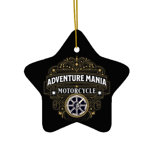 Motorcycle Adventure Mania Ceramic Ornaments