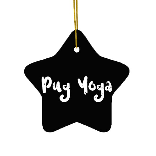 Pug Yoga - Workout Ceramic Ornaments