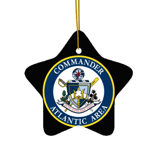 COMMANDER ATLANTIC AREA (U.S. Coast Guard) Ceramic Ornaments