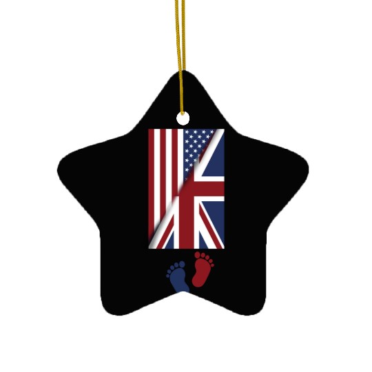American Union Jack Flag Baby american union jack Ceramic Ornaments