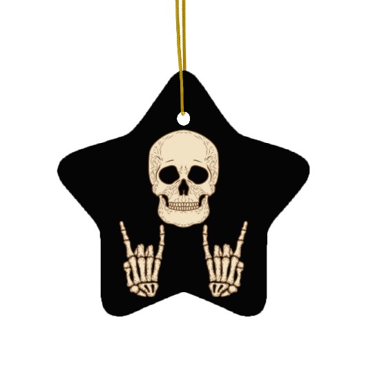 Skull Head Face Party Halloween Design Ceramic Ornaments