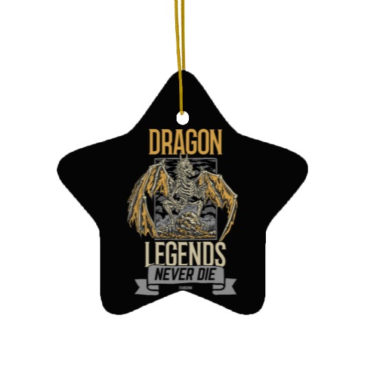 Dragon Legends Never Die Ceramic Ornaments