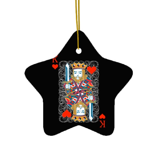 King of Hearts, Poker Ceramic Ornaments