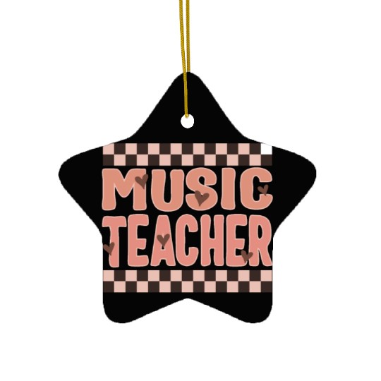 Music Teacher Ceramic Ornaments, Back To School Supplies