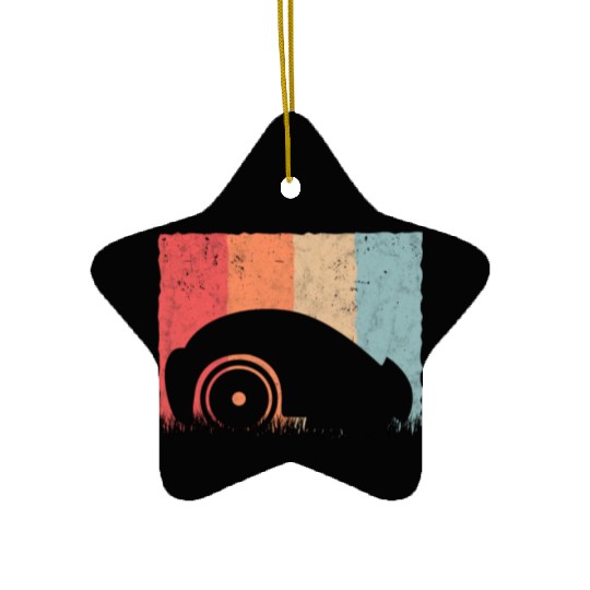 Mähroboter Retro Lawn Robot Vintage Ceramic Ornaments