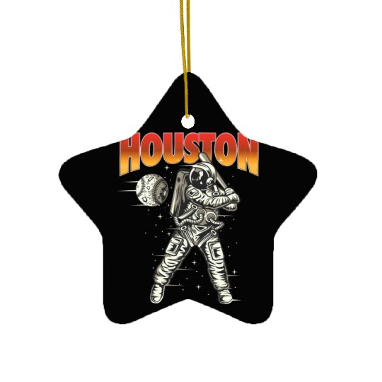 Houston Space City Astronaut Ceramic Ornaments