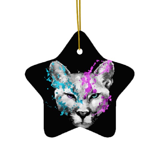 Dramabite mountain lion Ceramic Ornaments