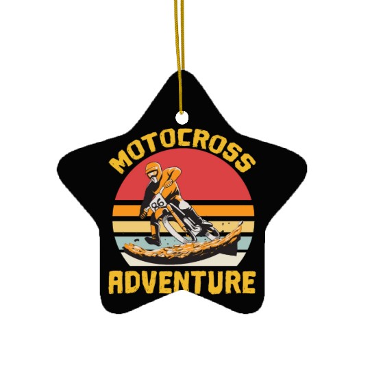 Motocross Adventure Ceramic Ornaments
