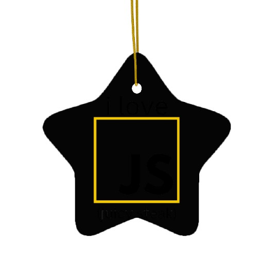 JavaScript web developer funny programming Ceramic Ornaments