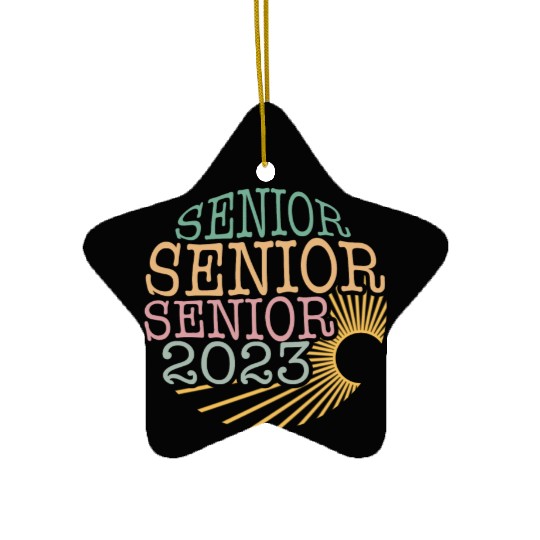 Graduation Ceramic Ornaments, Senior Class Of 2023 Floral