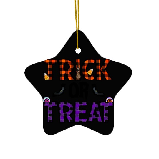 Trick Or Treat Ceramic Ornaments