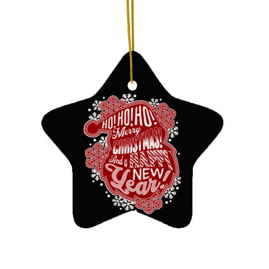 Ho! Ho! Ho! Ceramic Ornaments