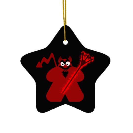 Devil Meeple Ceramic Ornaments
