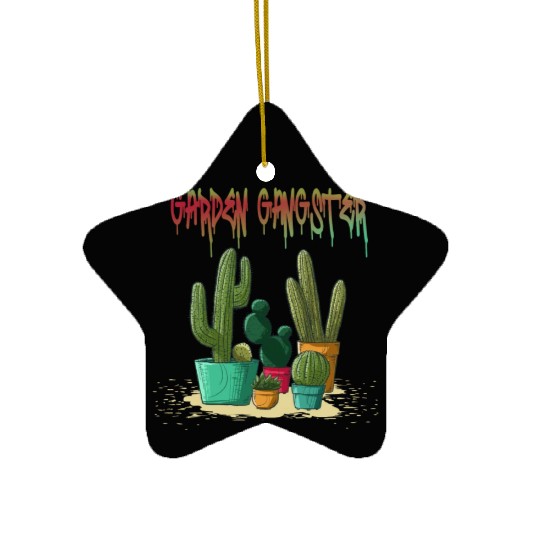 Garden Gangster Flower Enthusiast Ceramic Ornaments