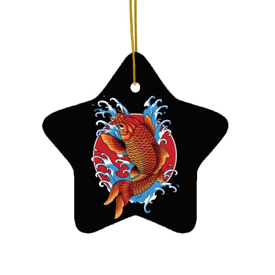 Koi Fish Ceramic Ornaments
