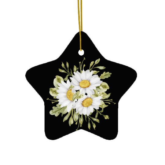 Marguerites Daisy Summer Daisies Flower Garden Ceramic Ornaments
